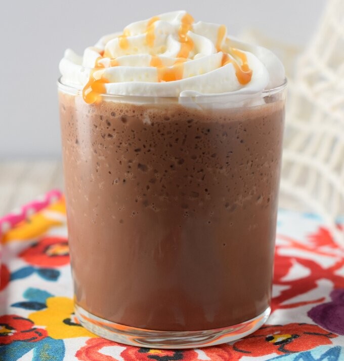 an image of Blender-Frozen Salted Caramel Chocolate